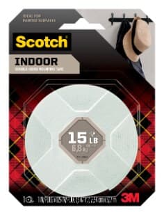 Scotch Indoor Double-Sided Mounting Tape 314S-MED, 1 in x 125 in (2.54 cm x 3.17 m)