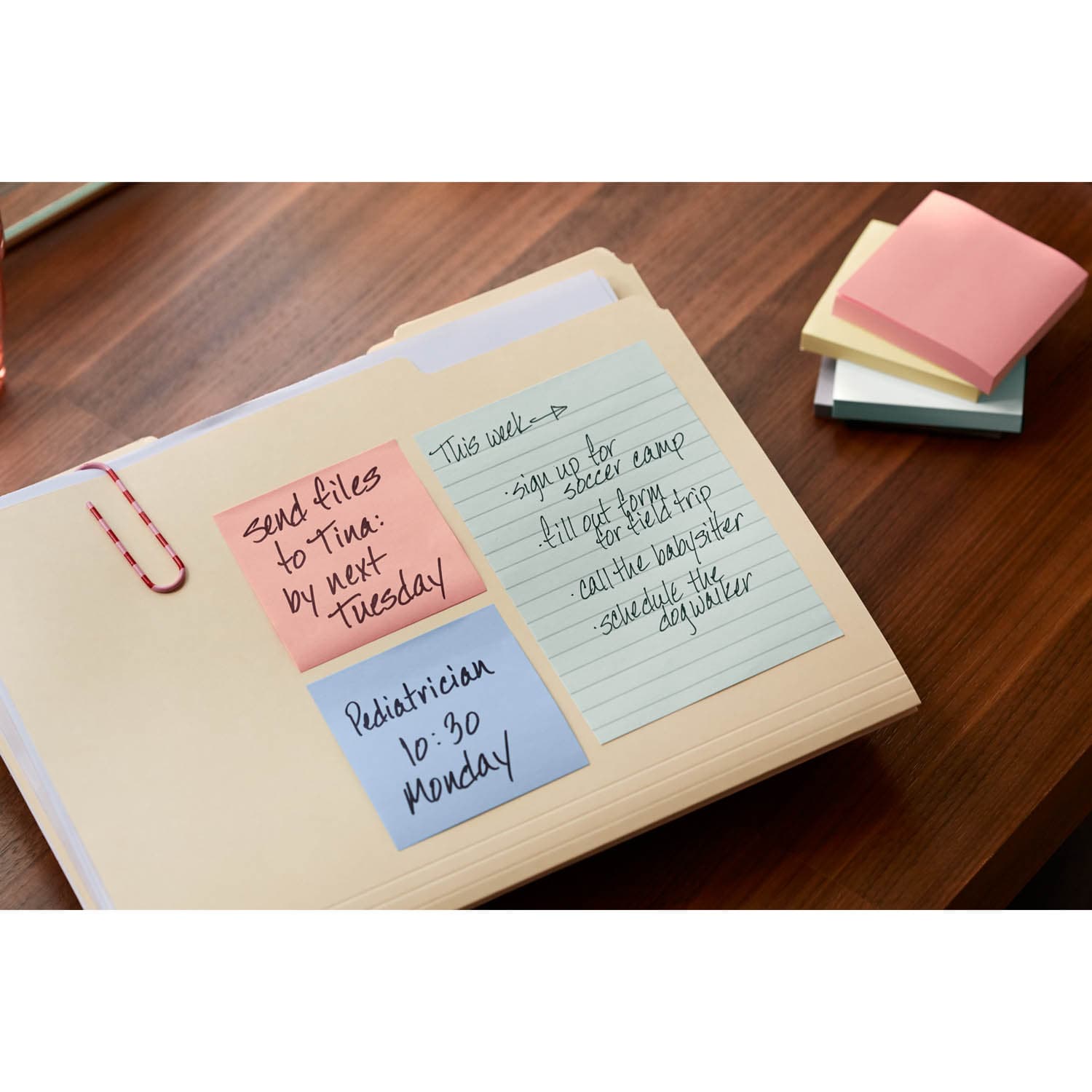 Post-it Notes 660-5PK-AST, 4 in x 6 in (101 mm x 152 mm), Marsielle