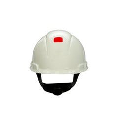 3M™ SecureFit™ Hard Hat H-701SFR-UV, White, 4-Point Pressure Diffusion Ratchet Suspension, with Uvicator, 20 ea/Case