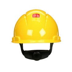 3M™ SecureFit™ Hard Hat H-702SFV-UV, Yellow, Vented, 4-Point Pressure Diffusion Ratchet Suspension, with UVicator, 20 ea/Case