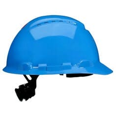 3M™ SecureFit™ Hard Hat H-703SFV-UV, Blue, Vented, 4-Point Pressure Diffusion Ratchet Suspension, with UVicator, 20 ea/Case