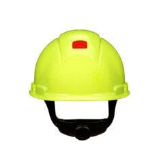 3M™ SecureFit™ Hard Hat H-709SFR-UV, Hi-Vis Yellow, 4-Point Pressure Diffusion Ratchet Suspension, with UVicator, 20 ea/Case