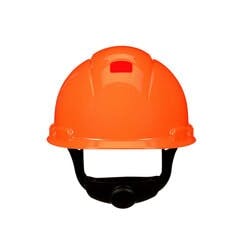 3M™ SecureFit™ Hard Hat H-707SFR-UV, Hi-Vis Orange, 4-Point Pressure Diffusion Ratchet Suspension, with UVicator, 20 ea/Case