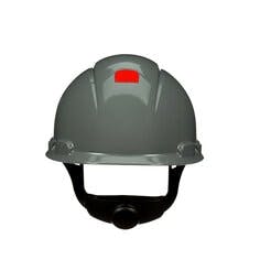 3M™ SecureFit™ Hard Hat H-708SFR-UV, Grey, 4-Point Pressure Diffusion Ratchet Suspension, with UVicator, 20 ea/Case