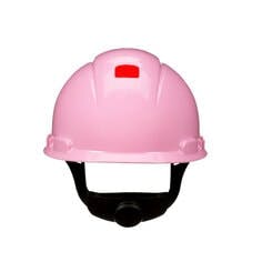 3M™ SecureFit™ Hard Hat H-713SFR-UV, Pink, 4-Point pressure Diffusion Ratchet Suspension, with Uvicator, 20 ea/Case