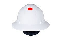 3M™ SecureFit™ Full Brim Hard Hat H-801SFR-UV, White, 4-Point Pressure Diffusion Ratchet Suspension, with UVicator, 20 ea/Case