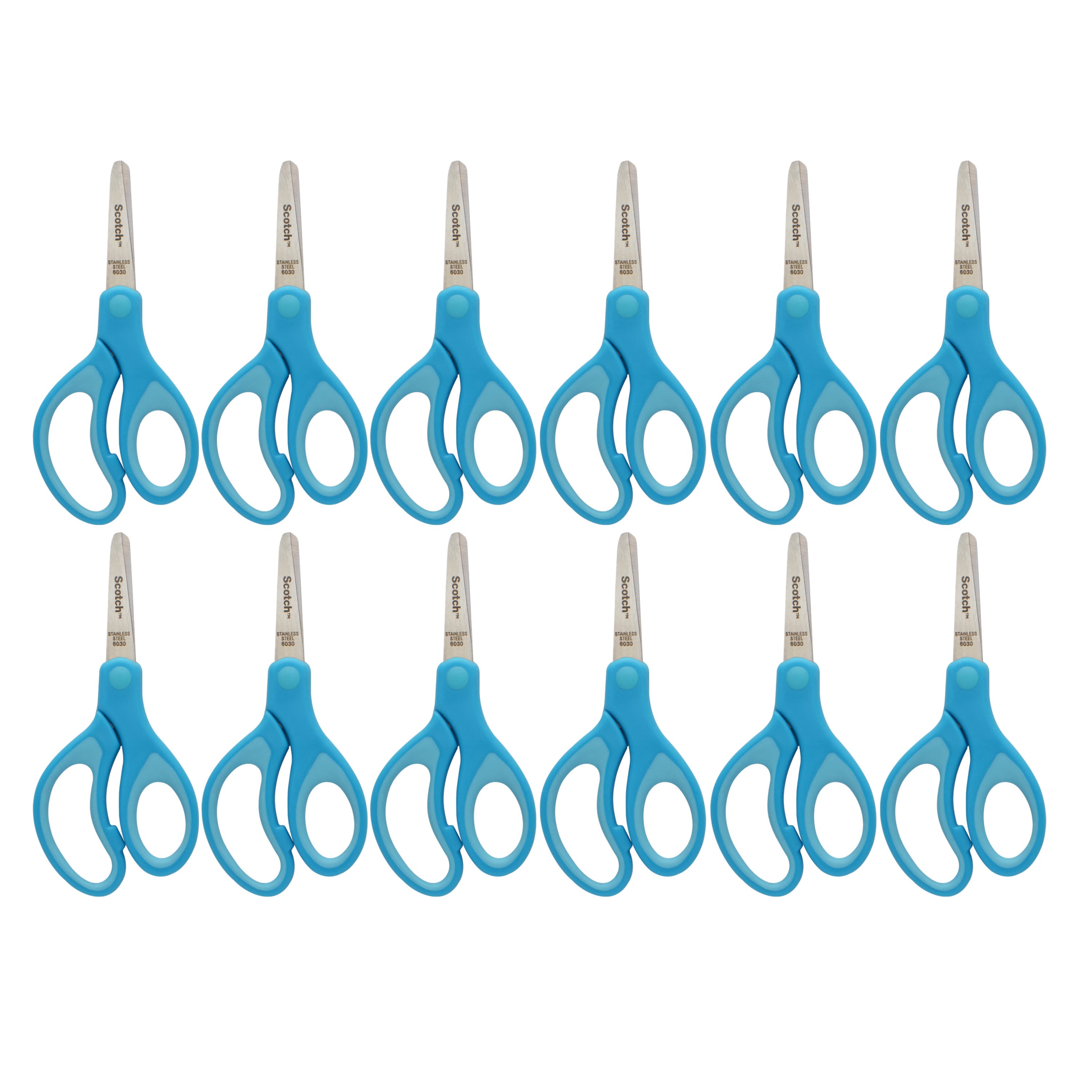 Scotch 5 in Soft Touch Blunt Kid Scissors 12 Count Pack - Purple 1442B-12