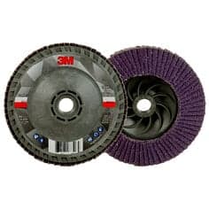 3M Flap Disc 769F, 40+, T29 Quick Change, 4-1/2 in x 5/8 in-11