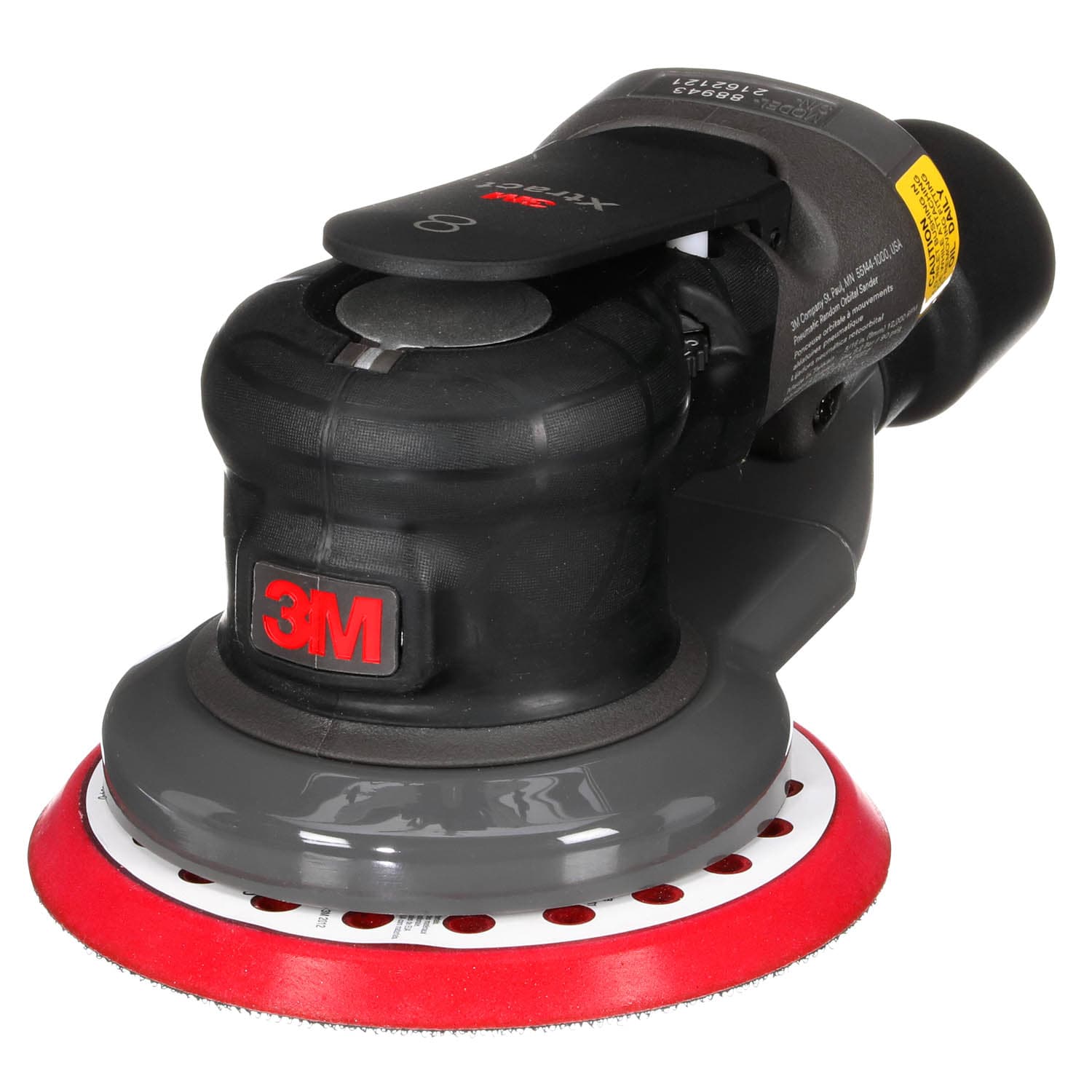 3M Xtract Electric Random Orbital Sander, 88760, 6 in, Central Vacuum, 3/16 in Orbit, 110V, Plug Type B