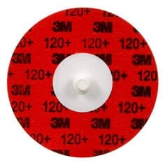 3M Cubitron II Roloc Durable EDG Disc 984F, 120+ YF-weight, TR, Maroon, 3 in, Die R300V