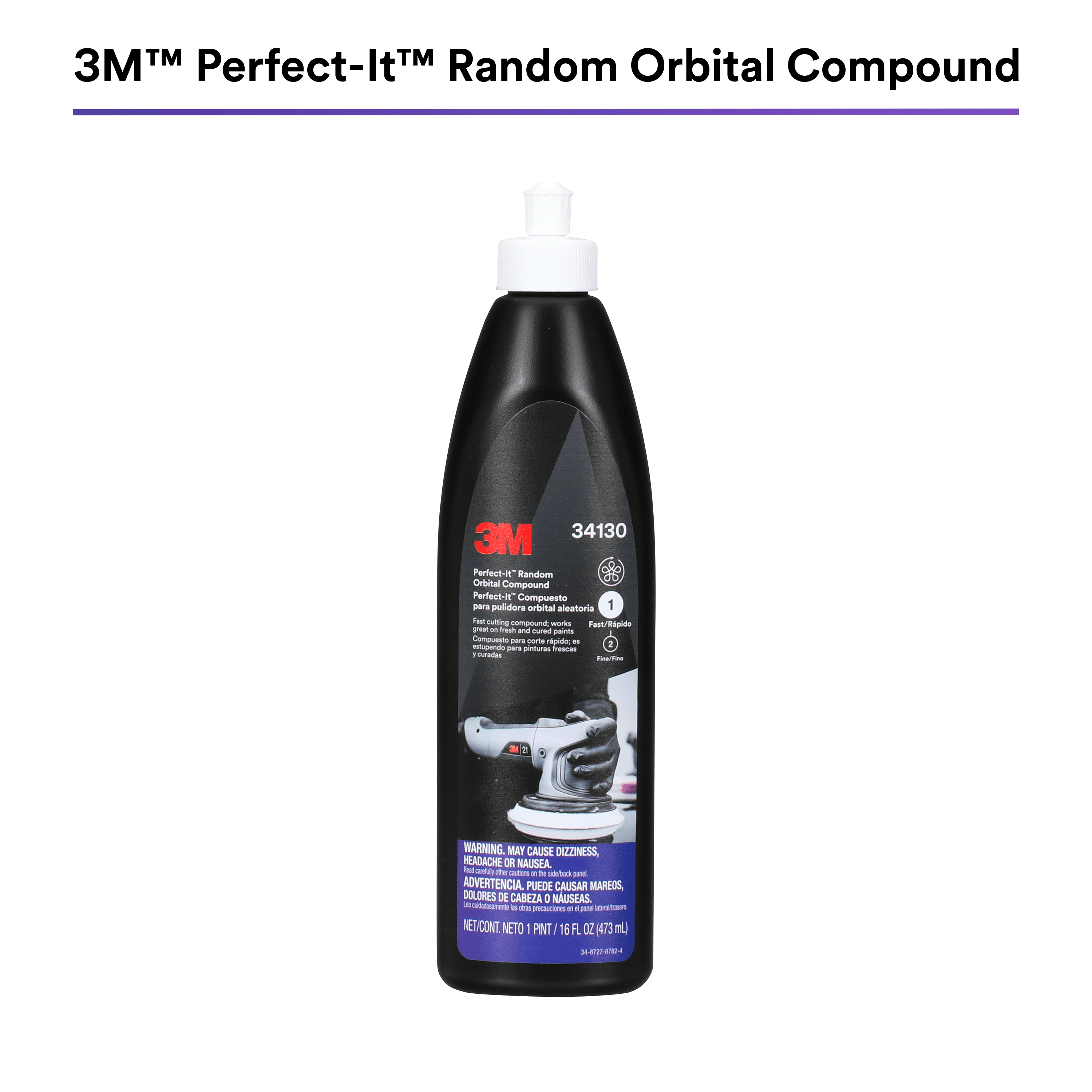 3M Perfect-It Random Orbital Polish 34133, 1 Pint (16 fl oz/473 mL)