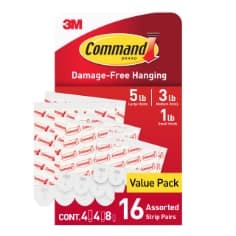 Command Assorted Replacement Strips 17200-16ESF, 16 Strips