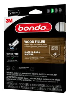 Bondo Wood Filler WF-2PK-ES, Ready Mix Pouches, 2 oz