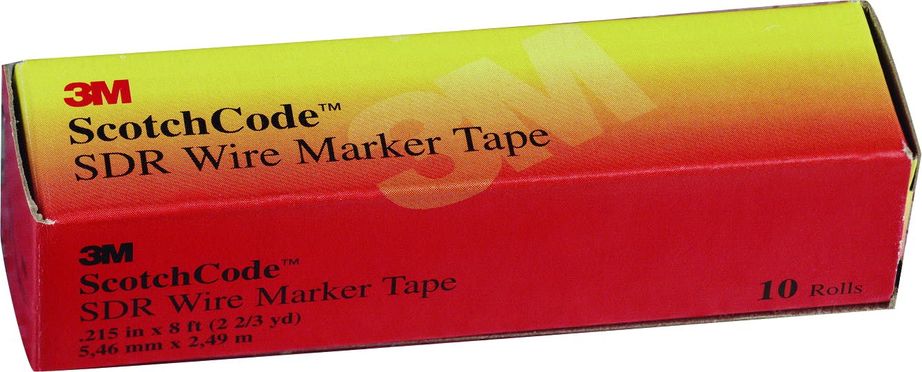3M™ ScotchCode™ Wire Marker Tape Refill Roll SDR-2, 50 Rolls/Case