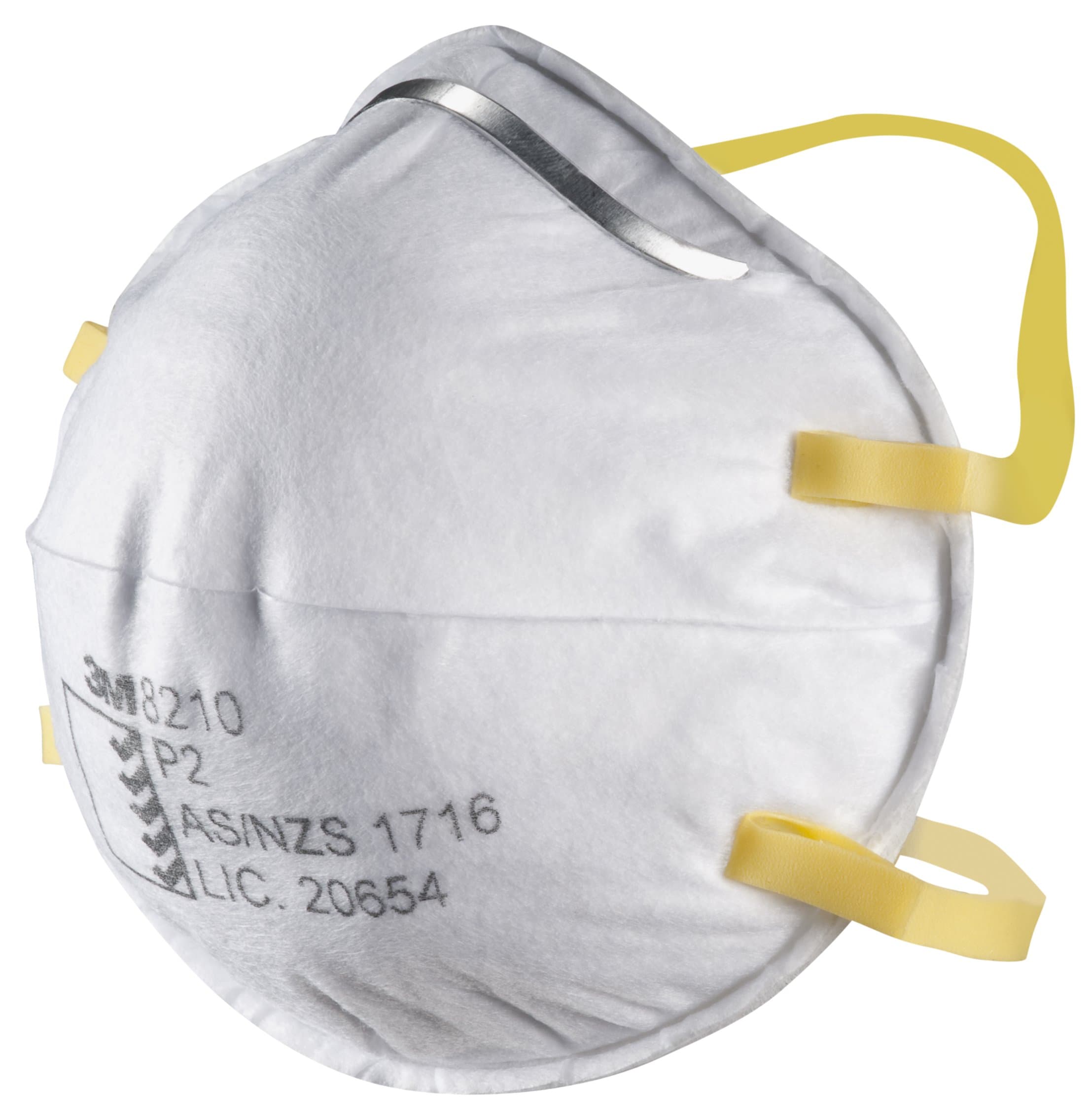 3M Cupped P2 Particulate Respirator (8210) PK=20