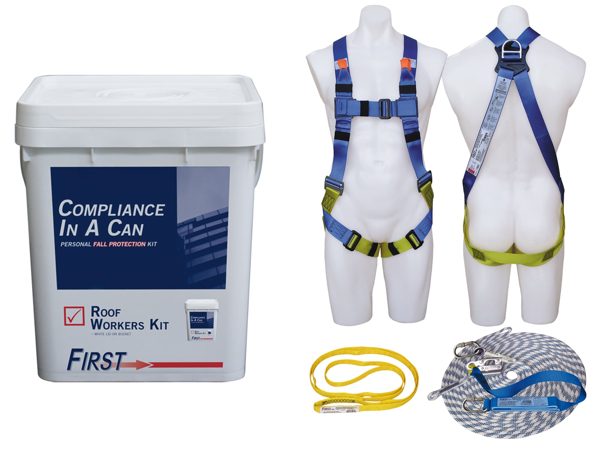 First Fall Protection Kits Compliance In A Can Roof Workers Kit (AA1000AU)