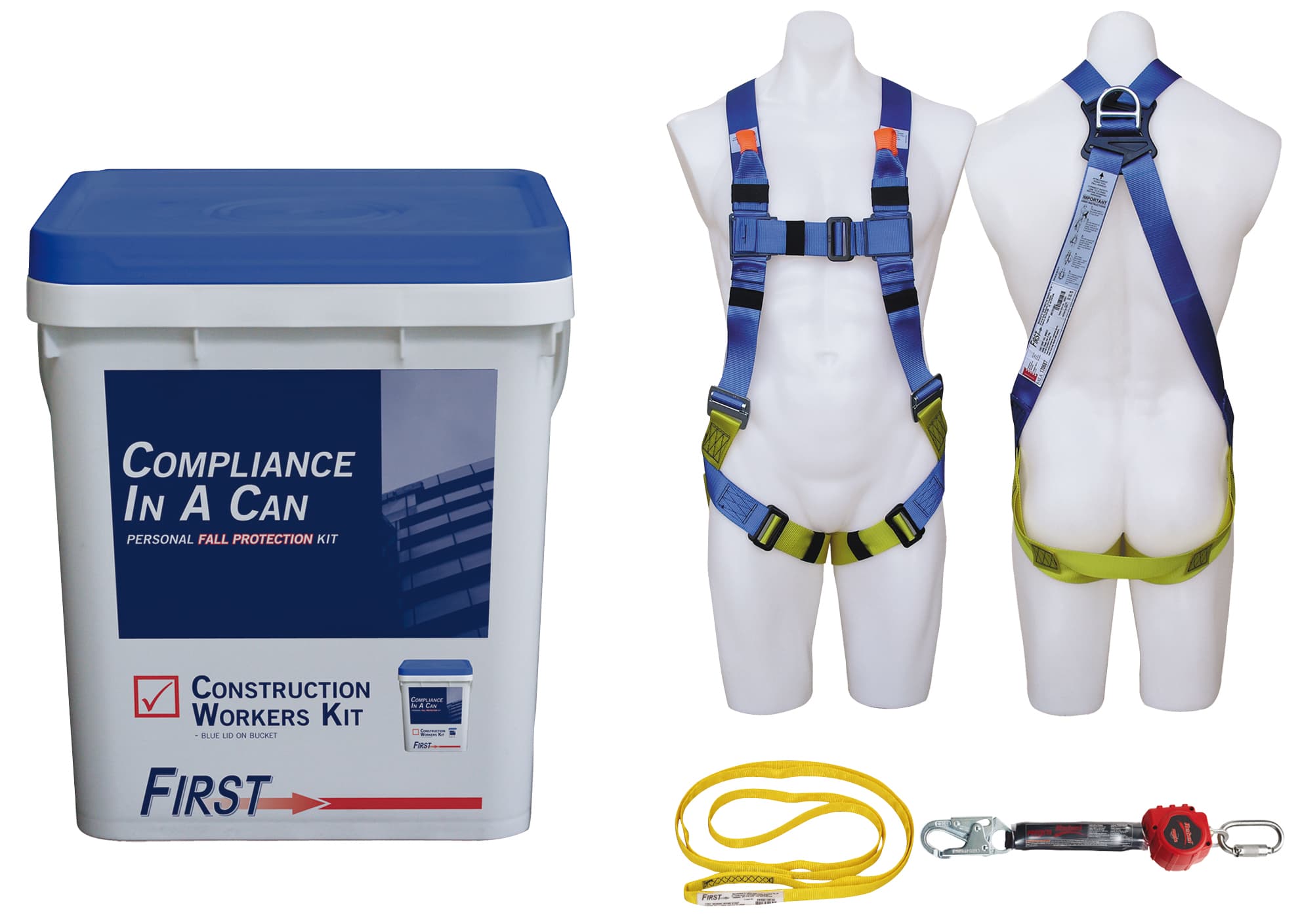 First Fall Protection Kits Compliance In A Can Construction Workers Kit (AA1020AU)