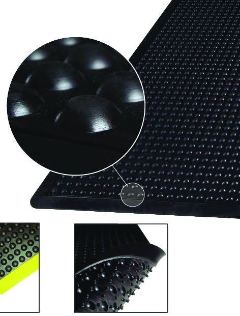 3M™ Safety-Walk™ Dome Cushion Mat 3500 Black 900mm x 1200mm x 14mm End