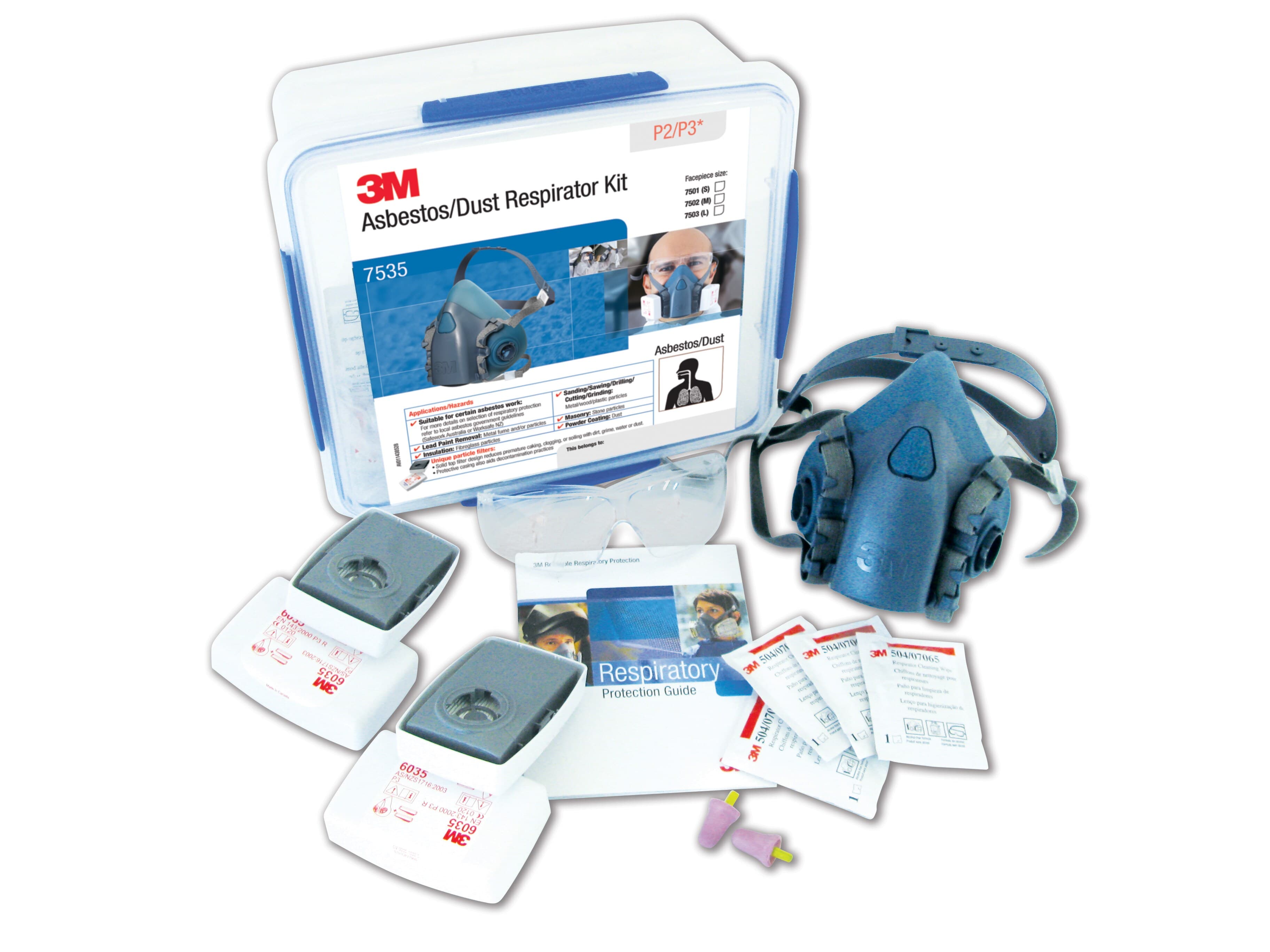 3M™ Asbestos/Dust Respirator Kit 7535, P2/P3, Medium_1