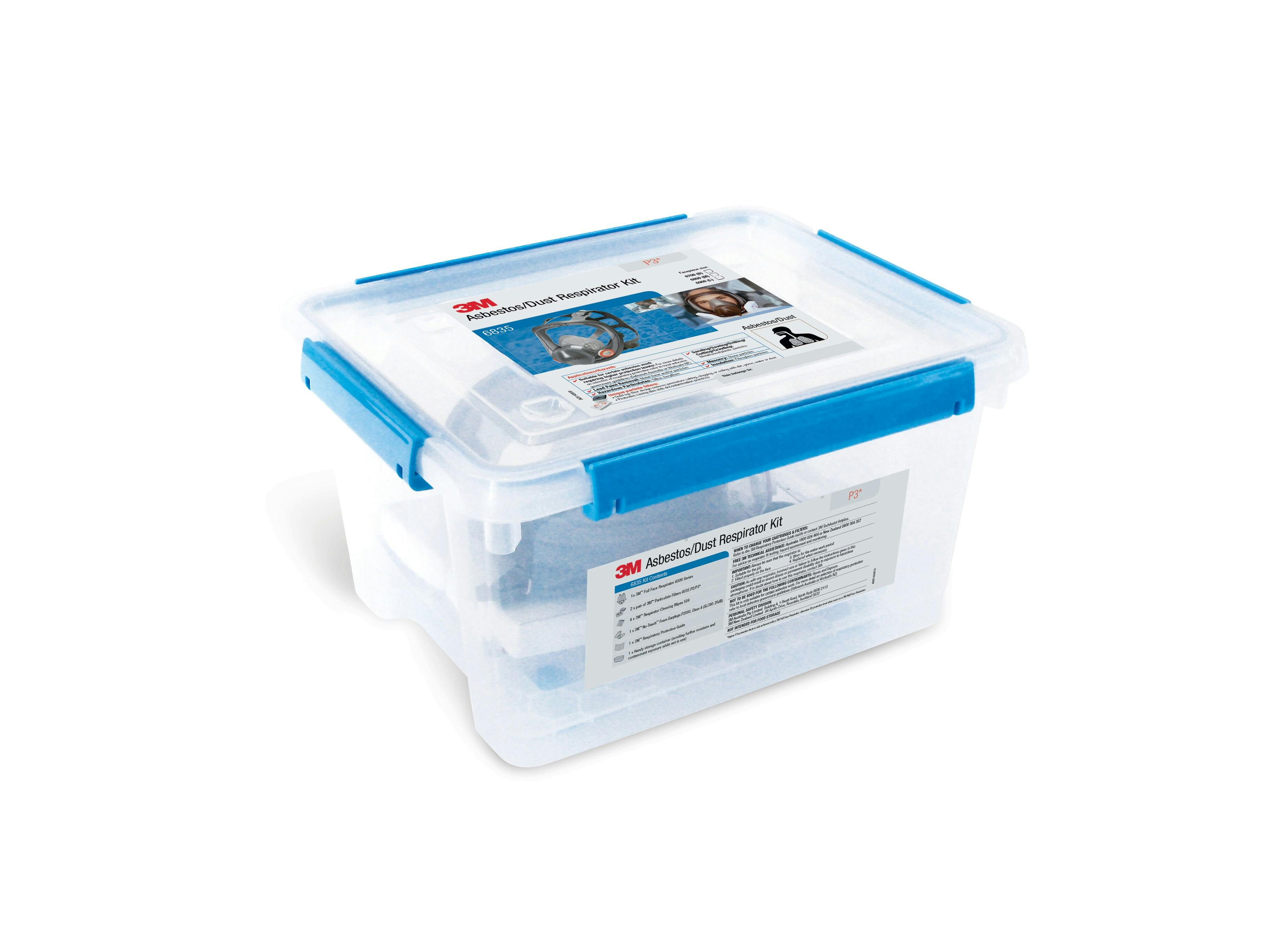 3M™ Asbestos/Dust Respirator Kit 6835, P3, Large, 1 Kit/Carton