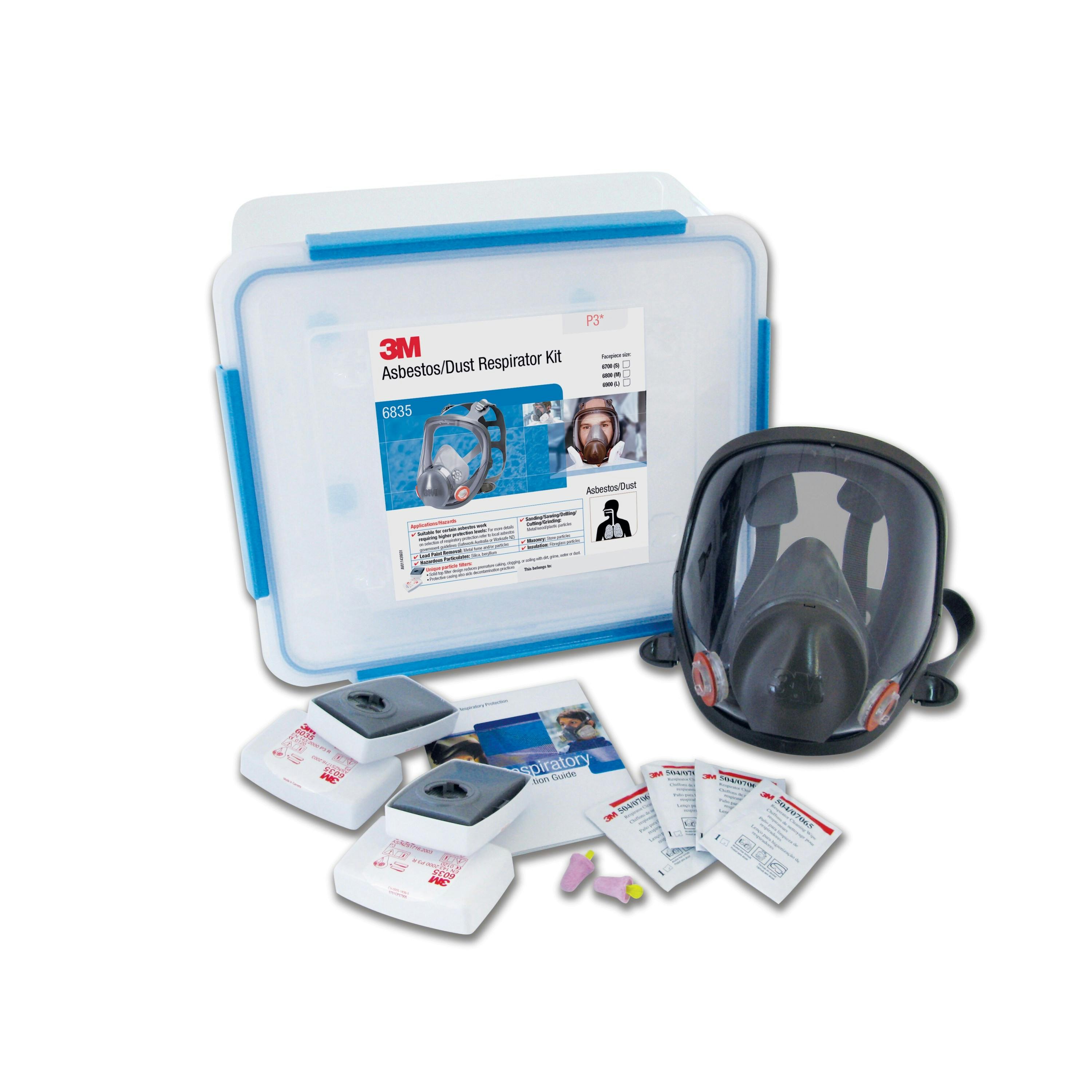 3M™ Asbestos/Dust Respirator Kit 6835, P3, Large, 1 Kit/Carton_1