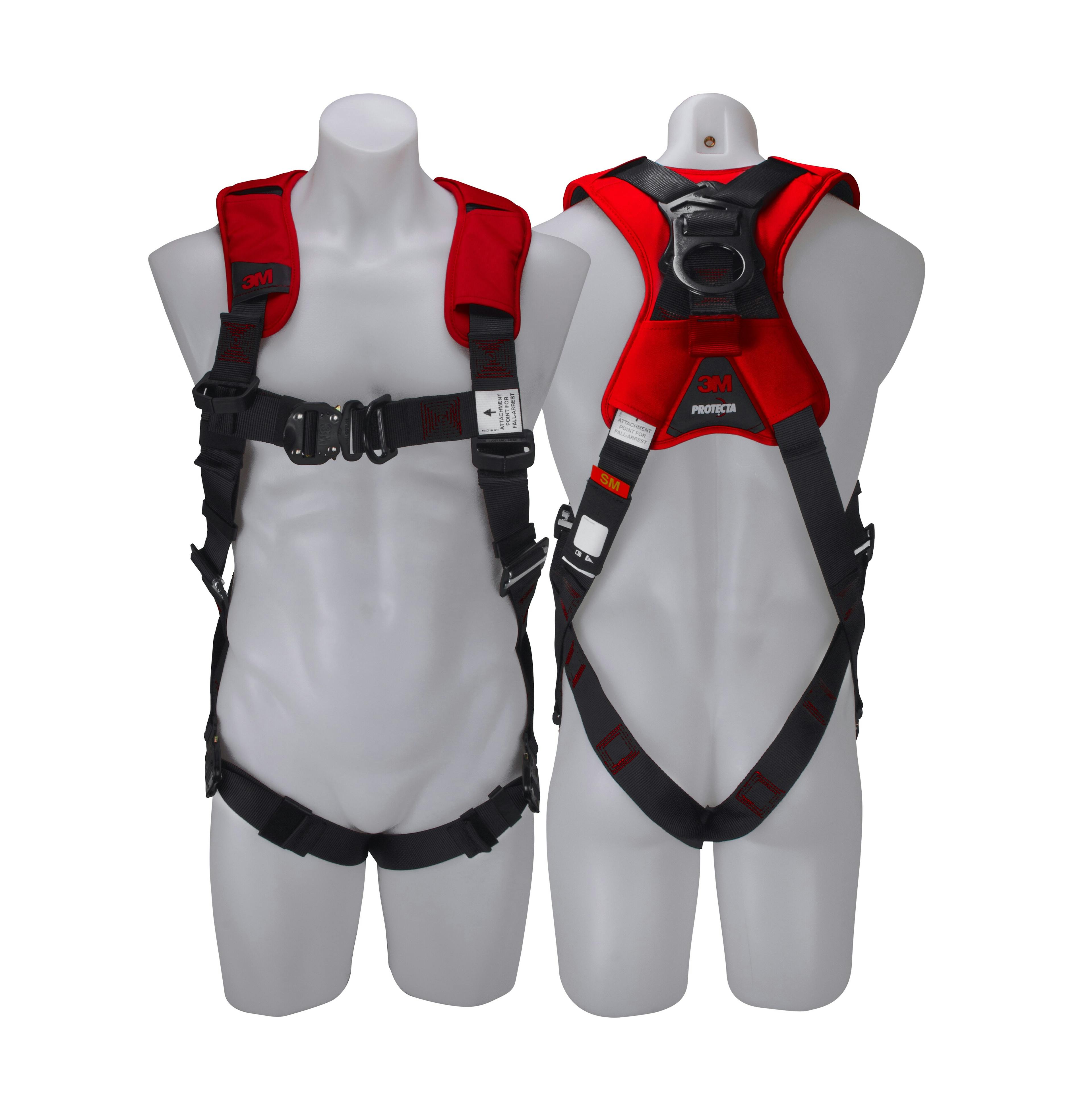 3M™ PROTECTA® X Riggers Harness with Padding 1161676, Red and Black, Small, 1 EA/Case
