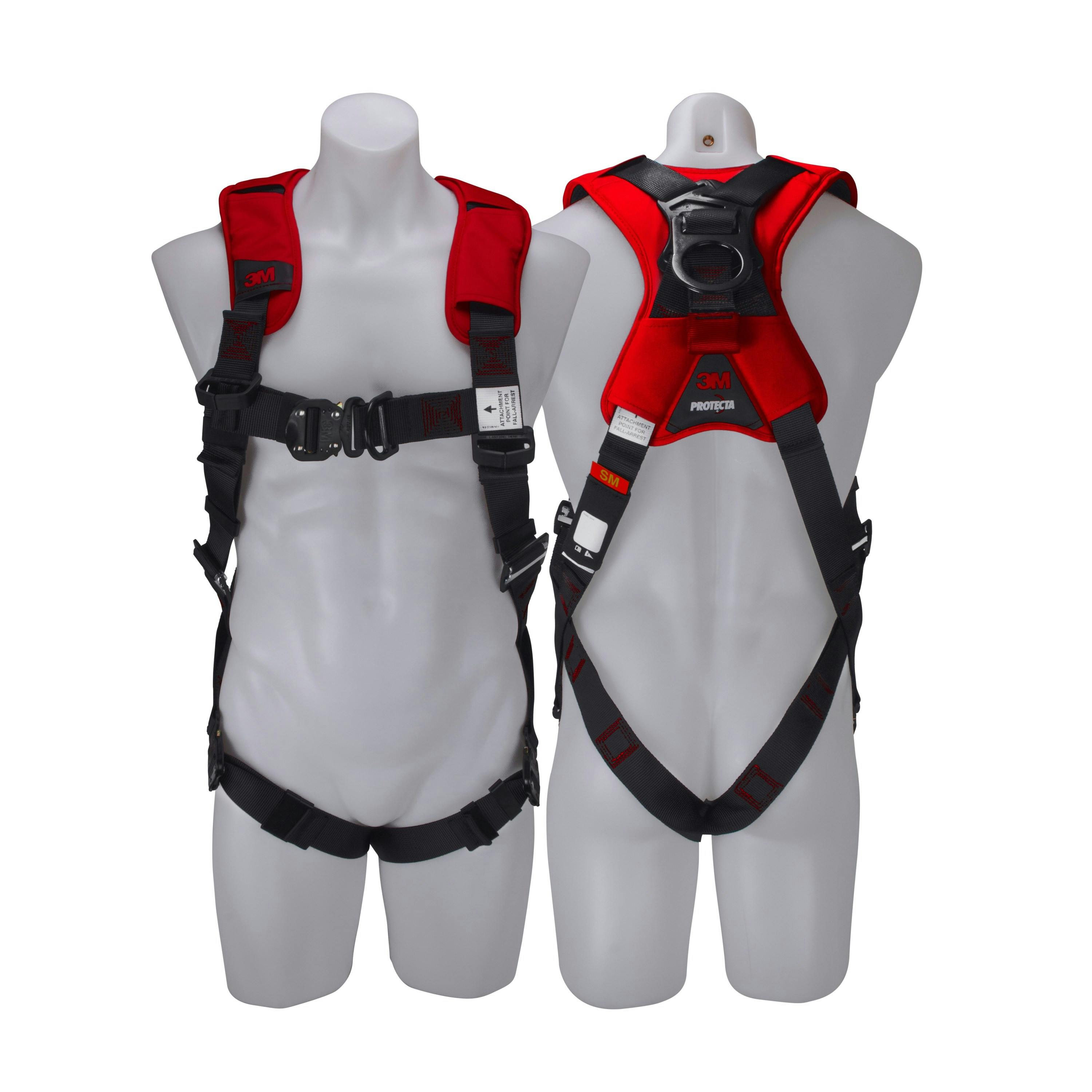 3M™ PROTECTA® X Riggers Harness with Padding 1161678, Red and Black, Large, 1 EA/Case
