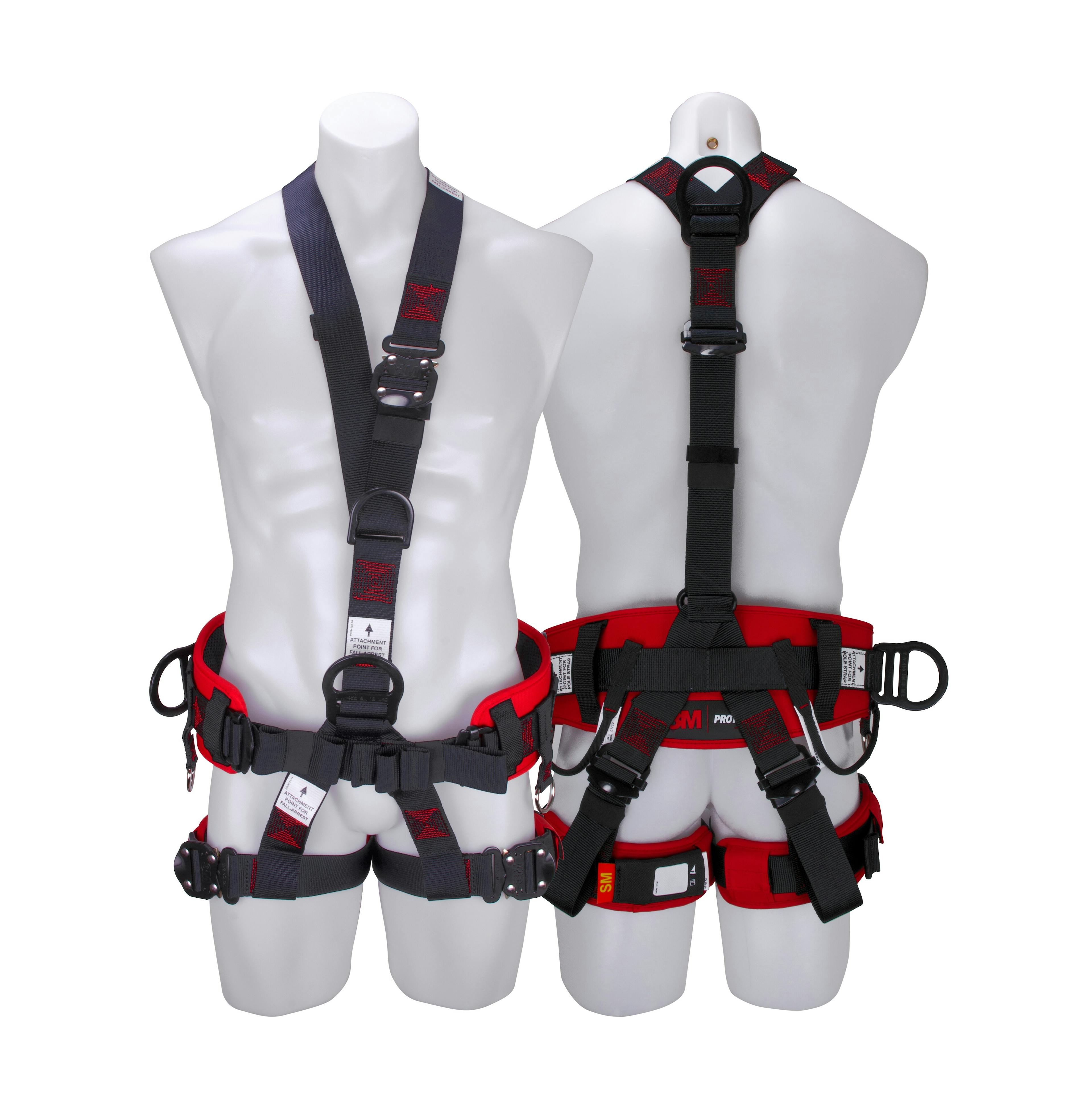 3M™ PROTECTA® X Suspension Harness 1161713, Red and Black, Medium, 1 EA/Case