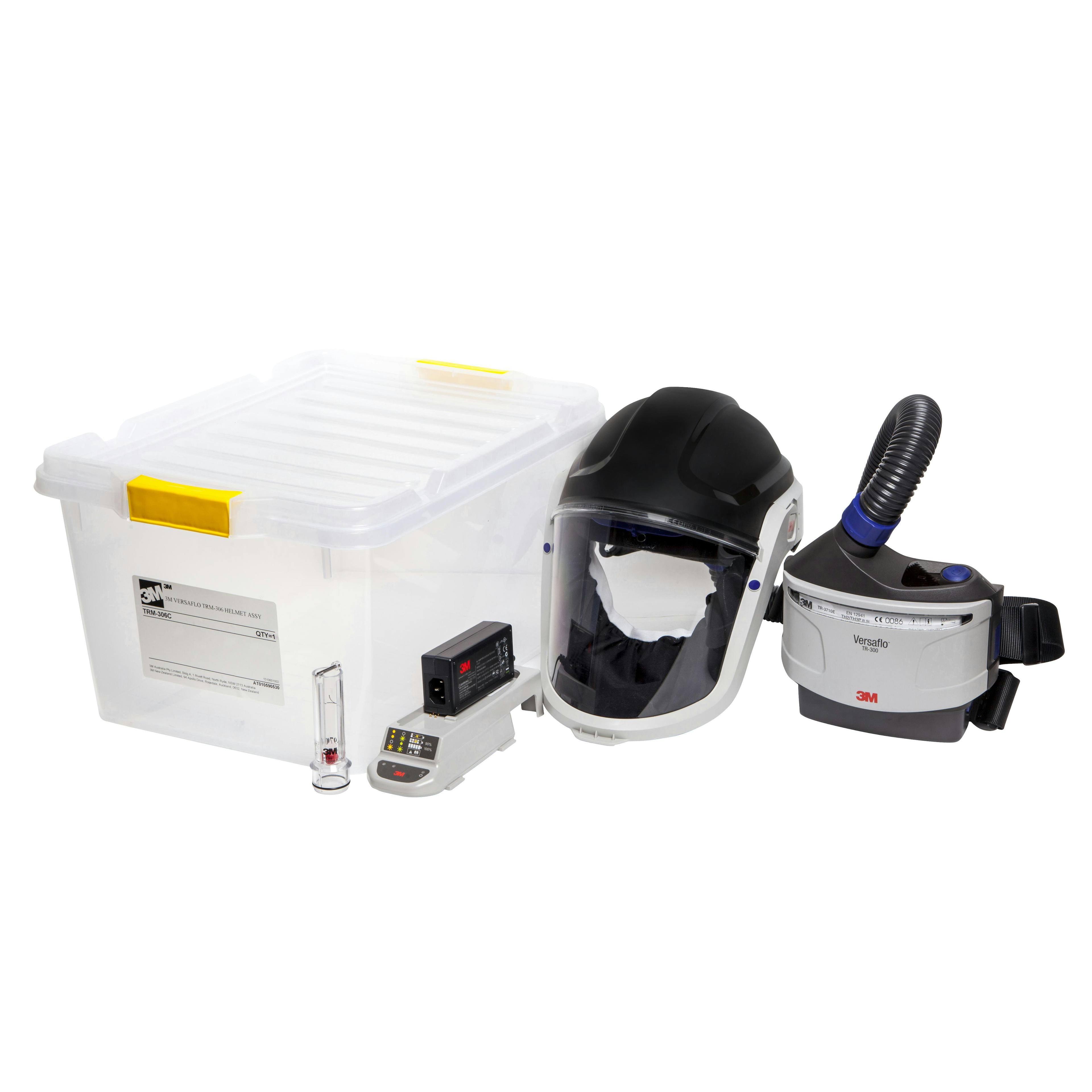 3M™ Versaflo™ TR-315A+ PAPR Starter Kit CAPM-306, with M-306C helmet (Comfort Faceseal), Cap Lamp Bracket and Charger, 1 EA/Case
