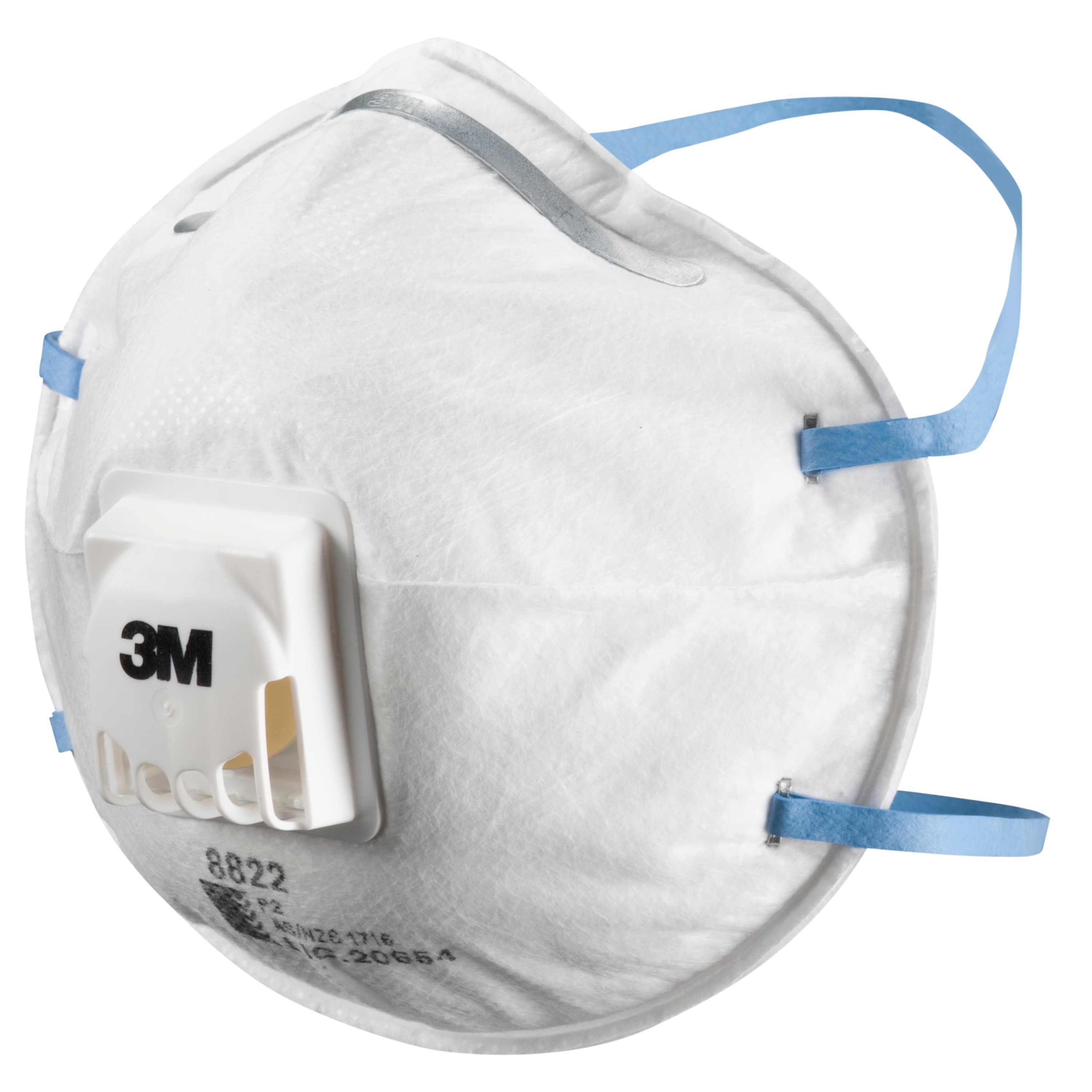 3M™ Cupped Particulate Respirator 8822, P2, valved, 10/Box_2