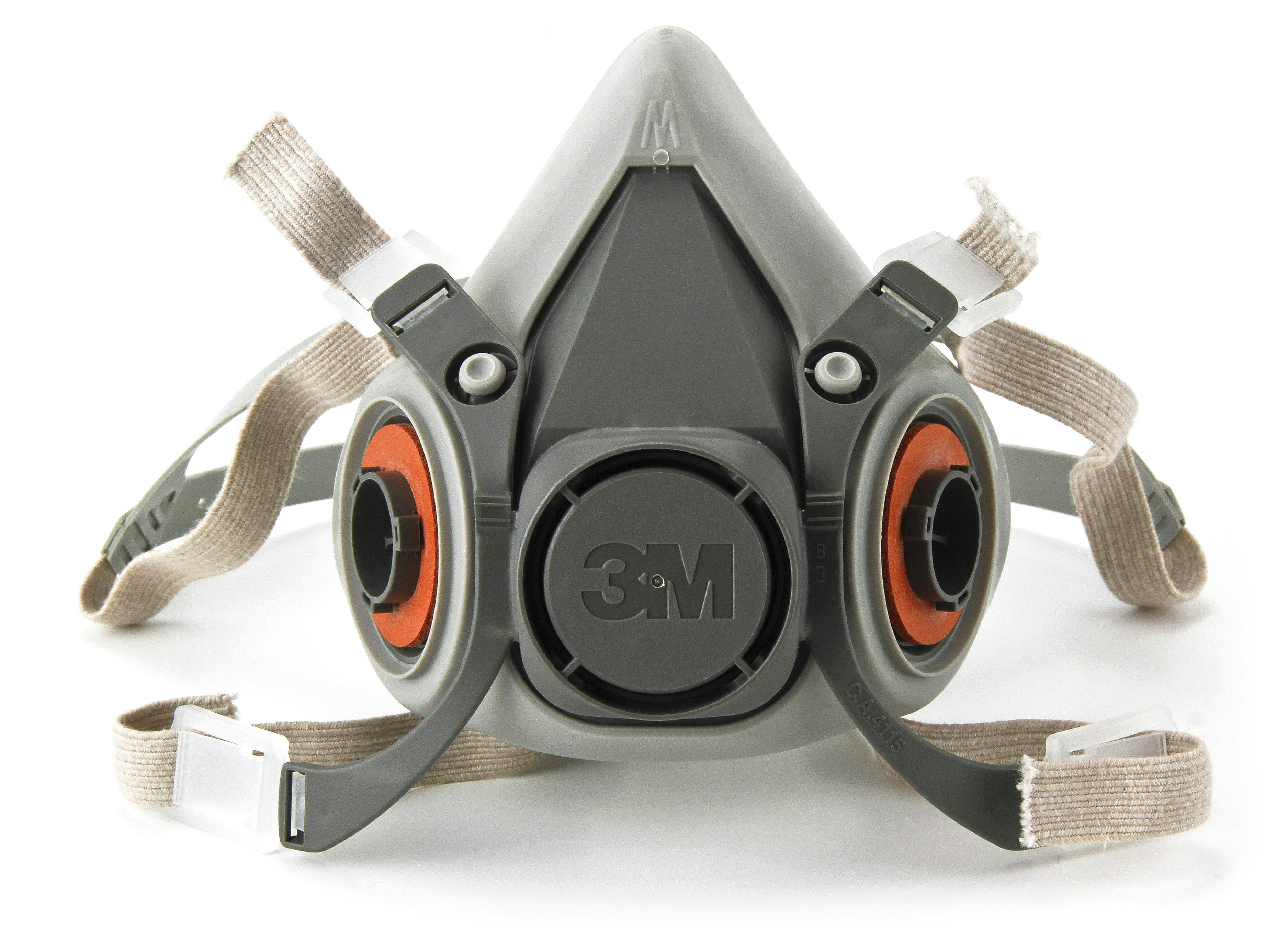 3M™ Half Facepiece Reusable Respirator 6200, Respiratory Protection, Medium, 1/Box, 8 Boxes/Case