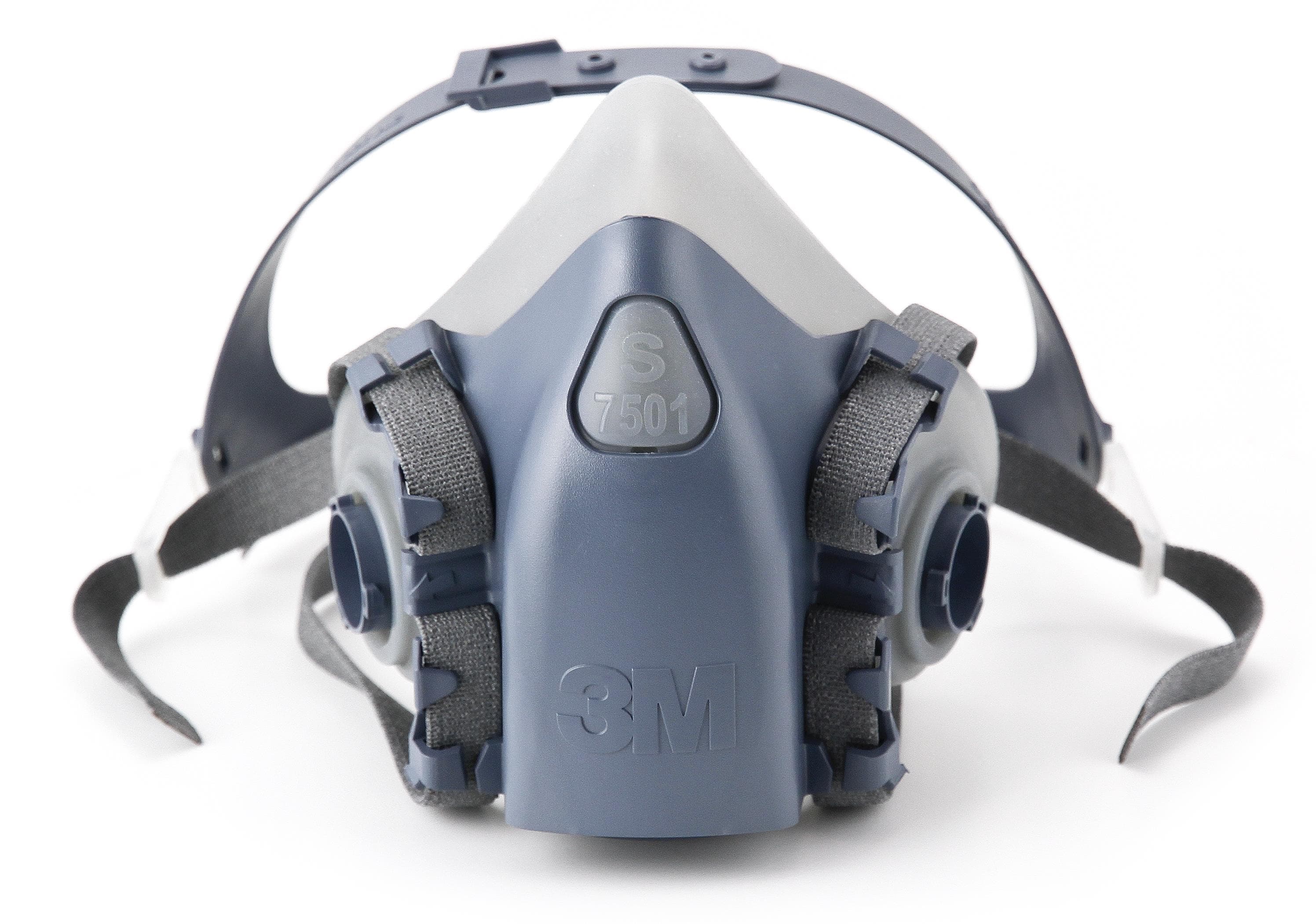 3M Half Facepiece Reusable Respirator 7501, Respiratory Protection, Small, 1/Box