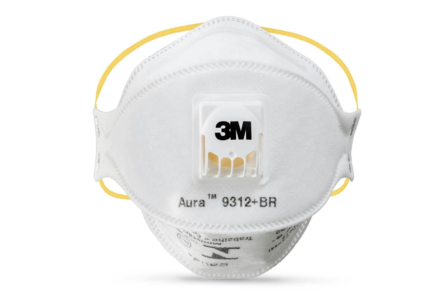 3M™ Aura™ Particulate Respirator 9312A+, P1, 10/Box, 12 Boxes/Case_5