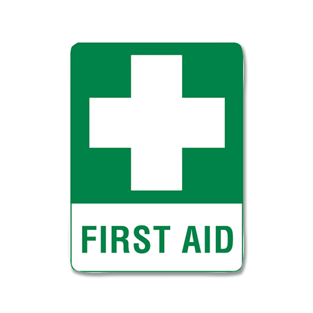 Aero Healthcare Large Poly First Aid Sign 60 x 45cm