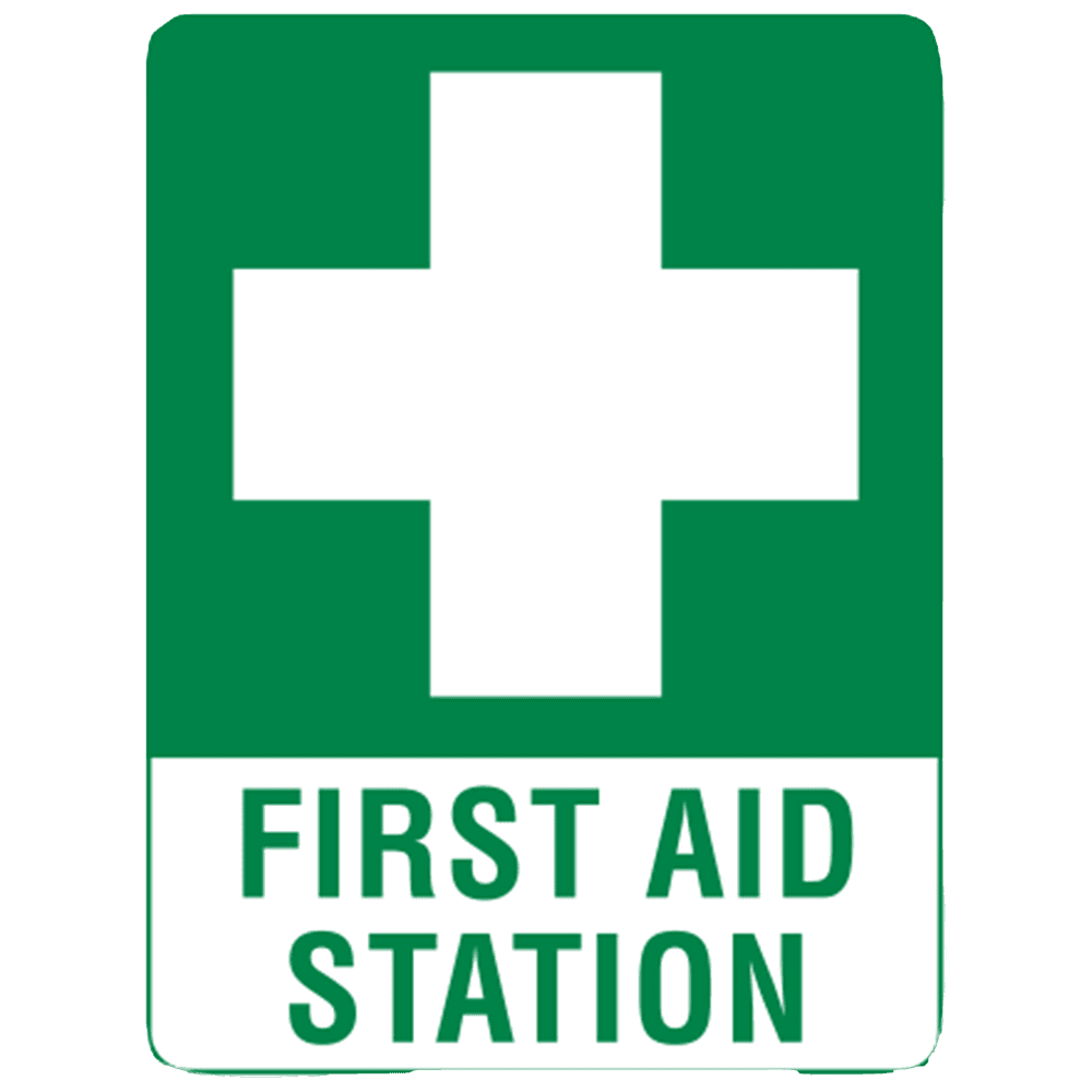 Aero Healthcare Large Poly First Aid Station Sign 60 x 45cm