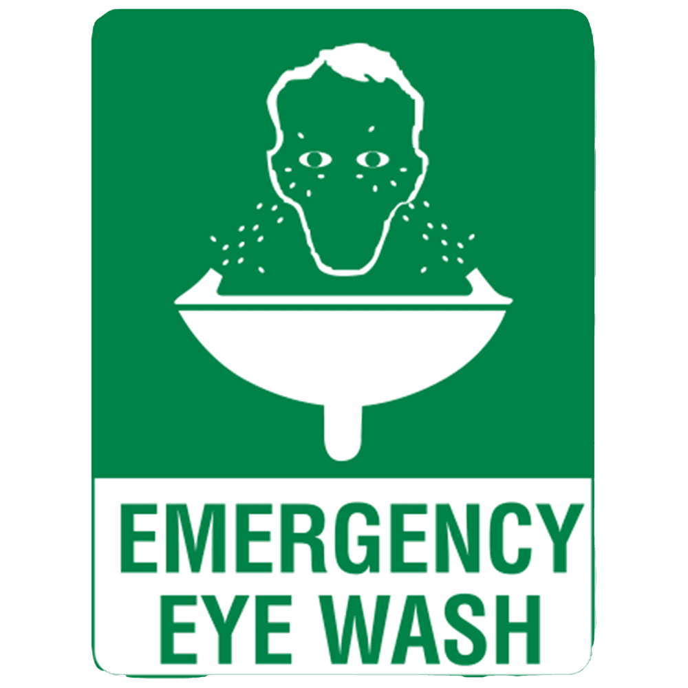 Aero Healthcare Small Metal Emergency Eyewash Sign 30 x 22.5cm