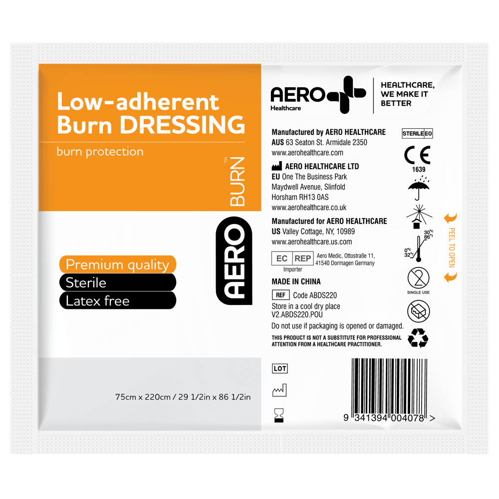 Aero Healthcare AEROBURN Low-Adherent Burn Dressing 75 x 220cm