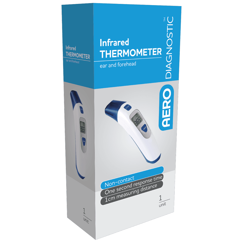 Aero Healthcare AERODIAGNOSTIC Personal Infrared Ear and Forehead Thermometer