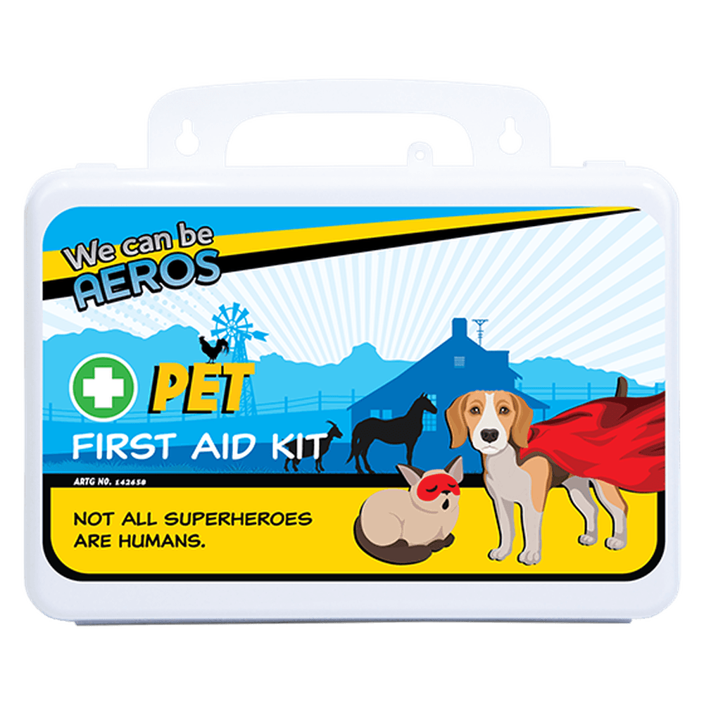 Aero Healthcare PET Plastic Waterproof First Aid Kit 21 x 7.5 x 13cm