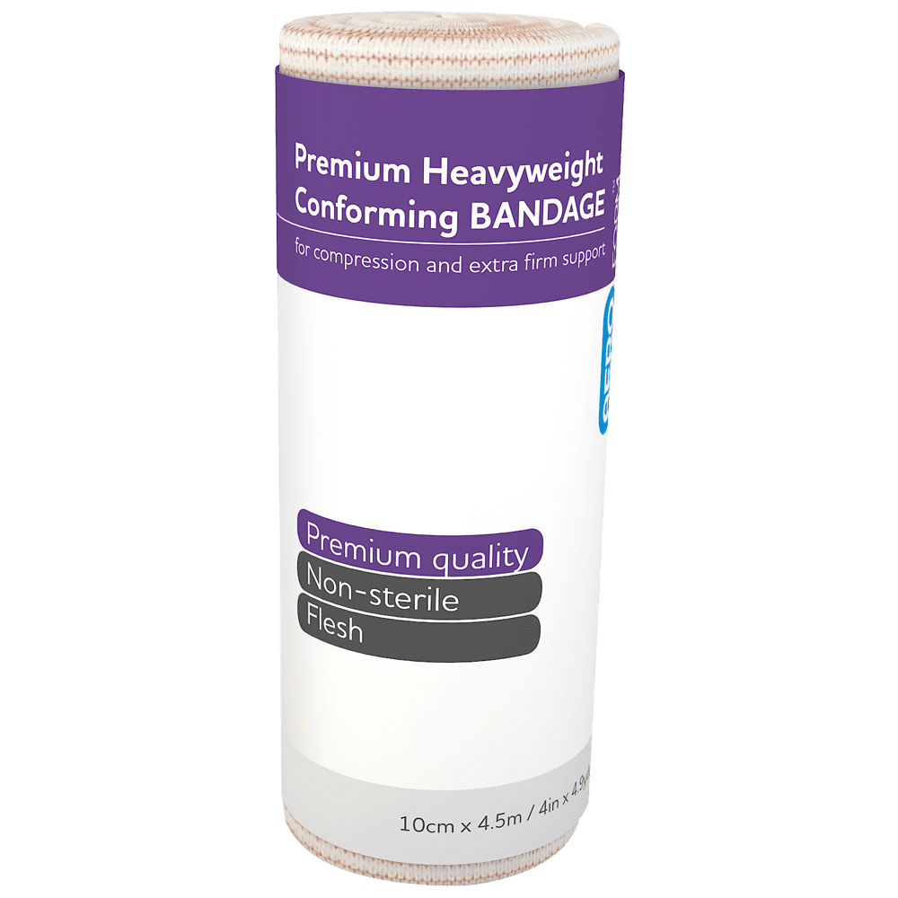 Aero Healthcare AEROFORM Premium Heavyweight Conforming 10cm x 4.5M Wrap/12