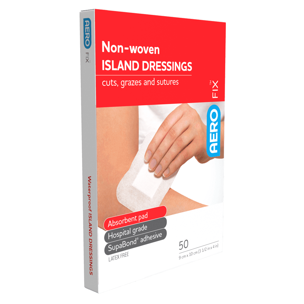 Aero Healthcare AEROFIX Non-Woven Island Dressing 9 x 10cm Box/5