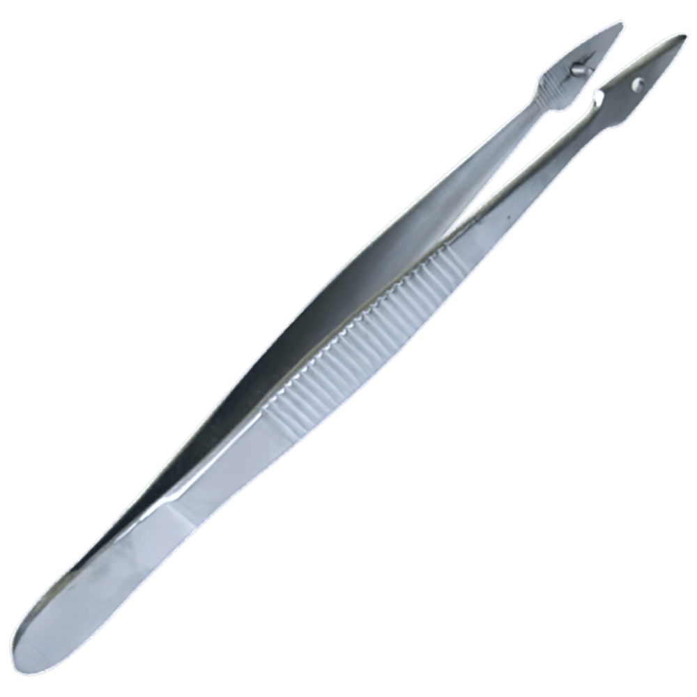 Aero Healthcare AEROINSTRUMENT Stainless Steel Fine Forceps with Pin 13cm