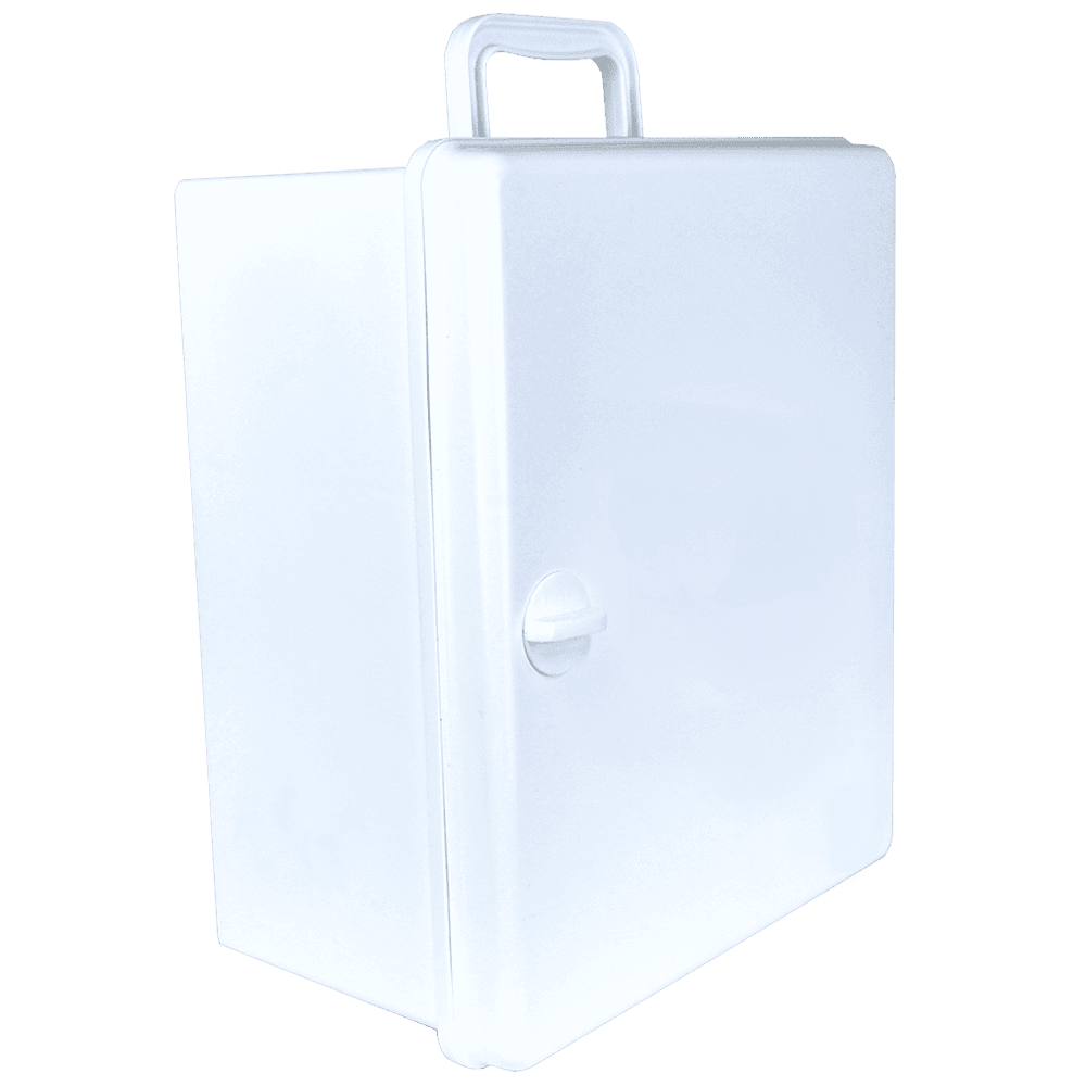 Aero Healthcare AEROCASE Large White Plastic Cabinet with Knob Closure 32 x 37 x 18cm