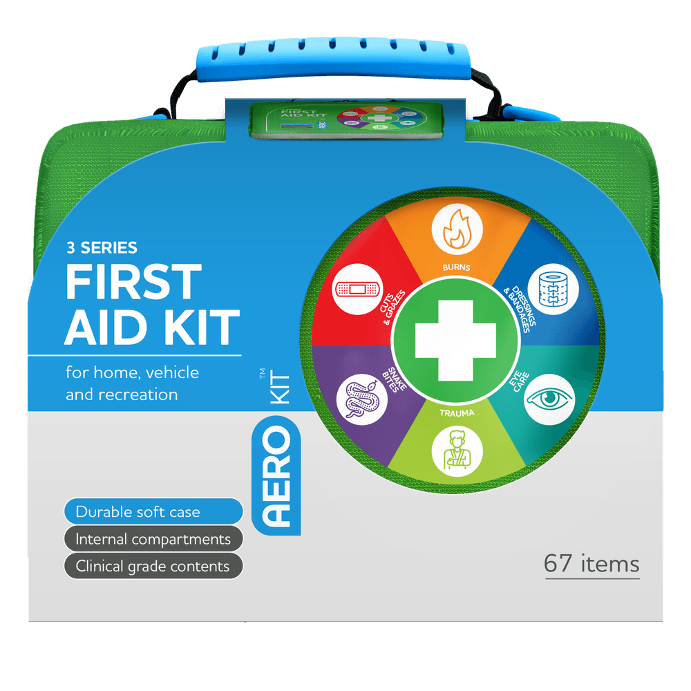 Aero Healthcare AEROKIT 3 Series First Aid Kit Softpack Green_0