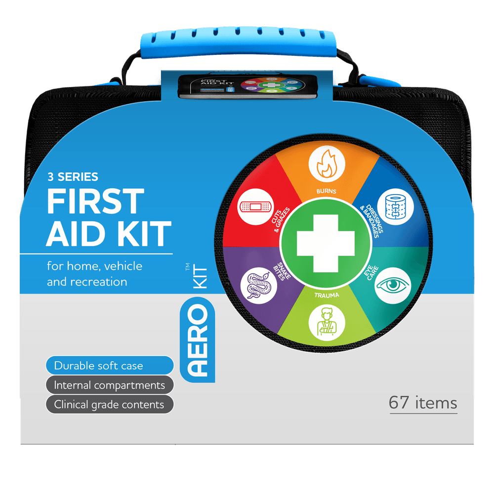 Aero Healthcare AEROKIT 3 Series First Aid Kit Softpack Black