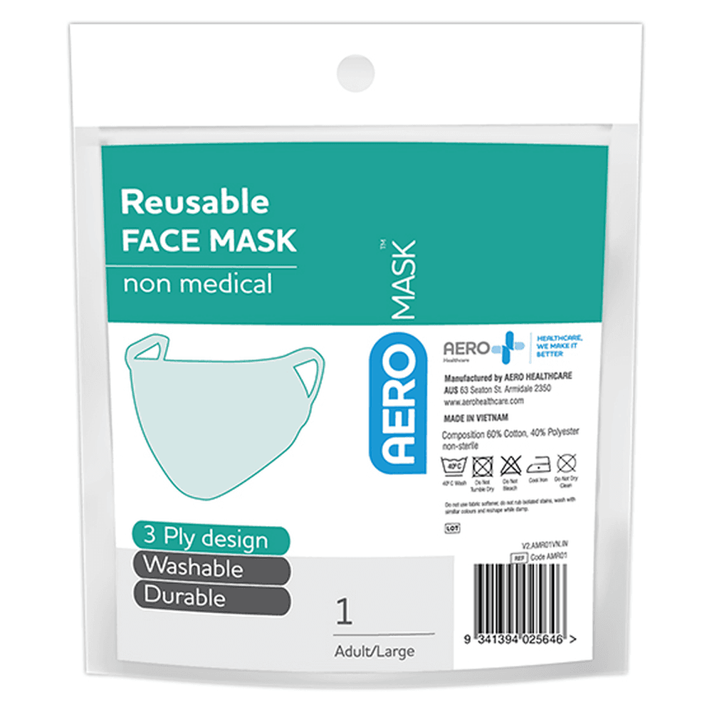 Aero Healthcare AEROMASK Reusable Face Mask