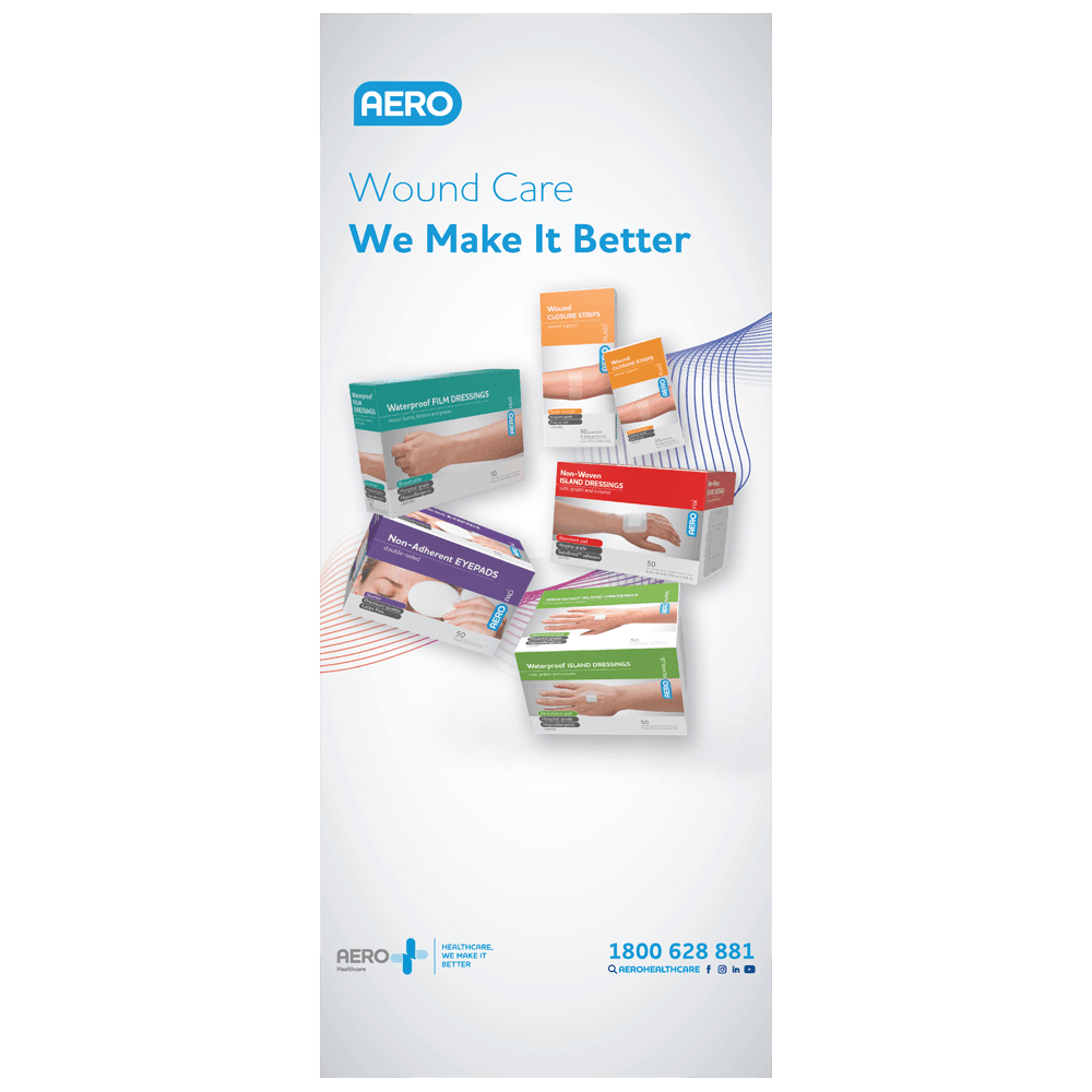 Aero Healthcare Pullup Banner - Wound Care_0