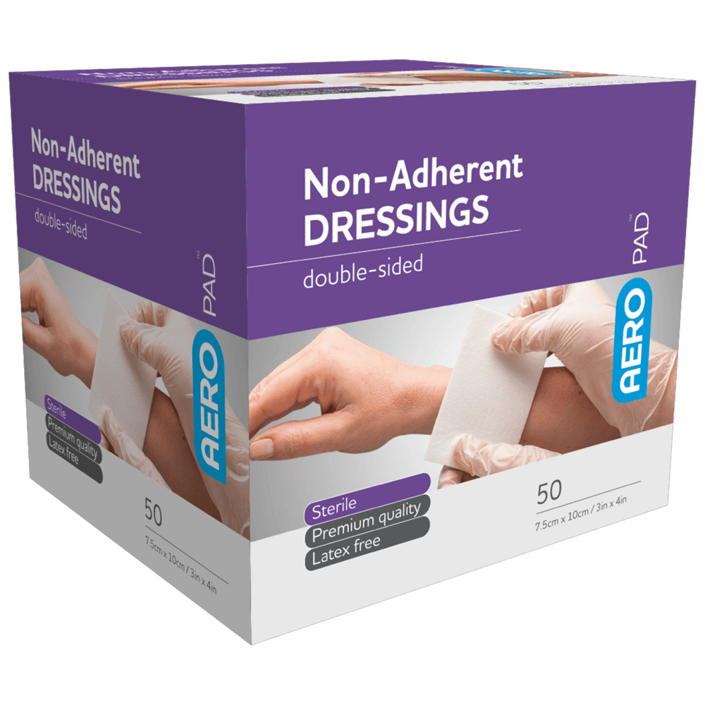 Aero Healthcare AEROPAD Non-Adherent Dressing 7.5 x 10cm Box/50