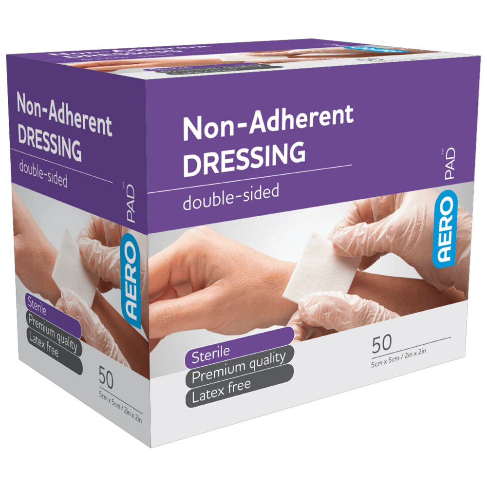 Aero Healthcare AEROPAD Non-Adherent Dressing 5 x 5cm Box/50