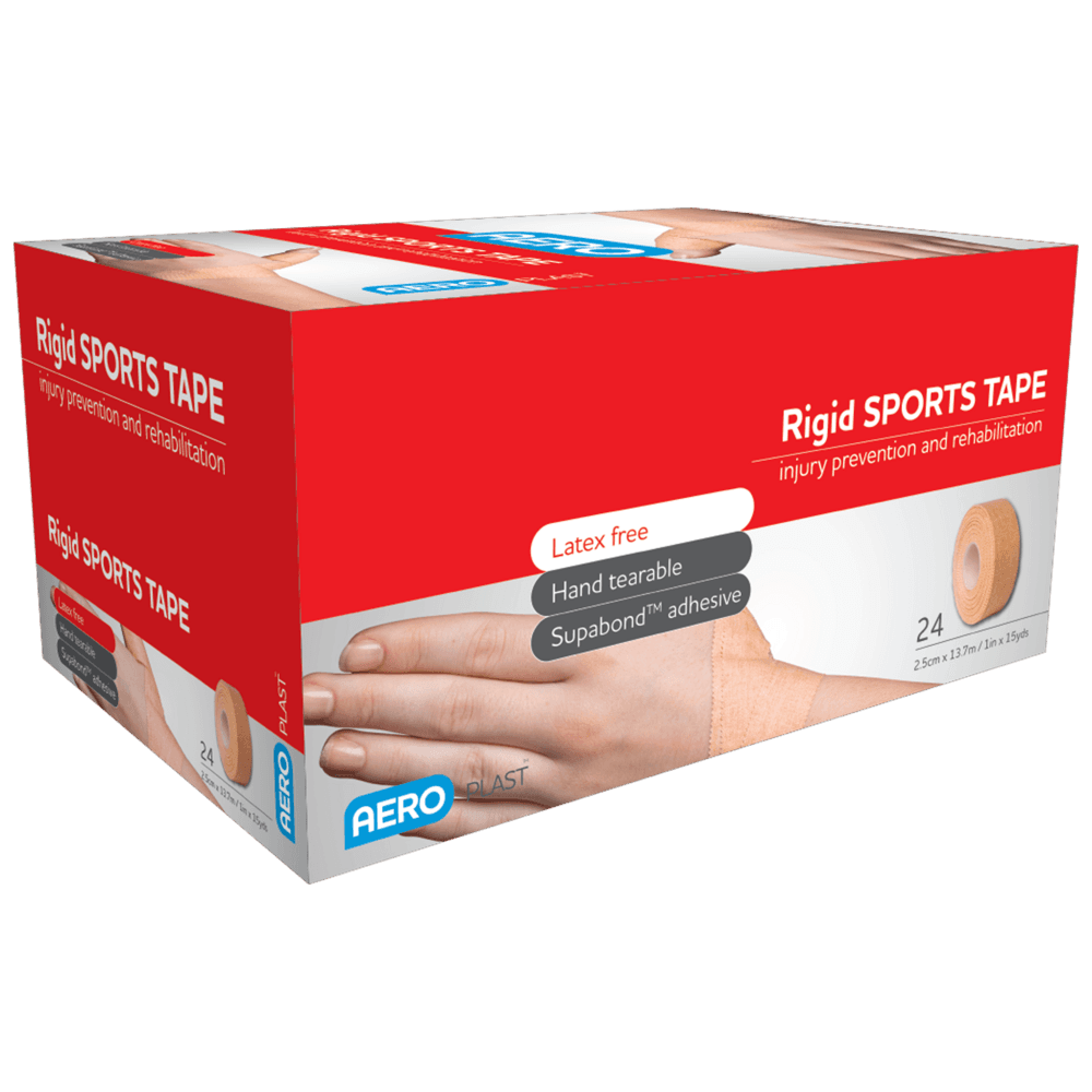 Aero Healthcare AEROPLAST Rigid Sports Tape 2.5cm x 13.7M Box/24